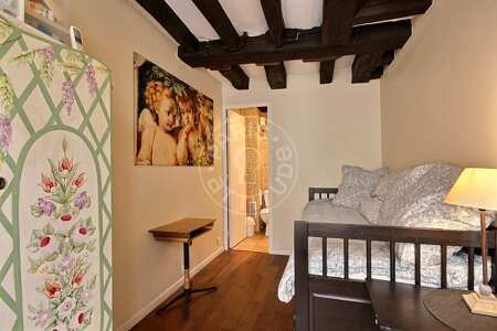 Camera da letto Appartamento arredato - 26m²  - 1 locale - Saint-Germain - Parigi