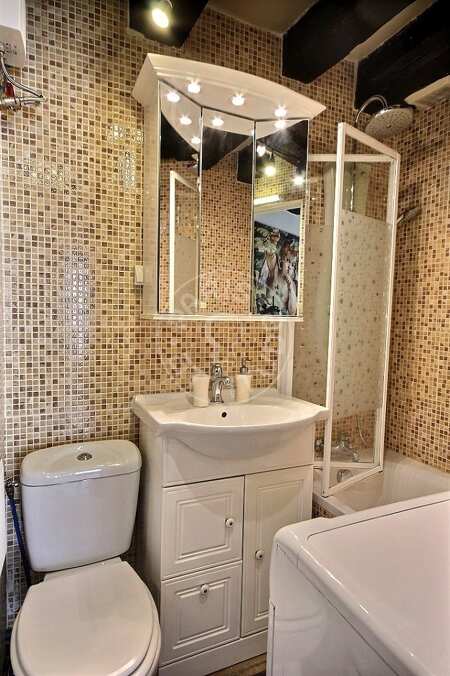Bagno Appartamento arredato - 26m²  - 1 locale - Saint-Germain - Parigi