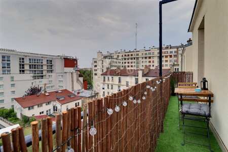 Varanda Apartamento mobilado - 31m²  - 1 quarto - Boulogne-Billancourt