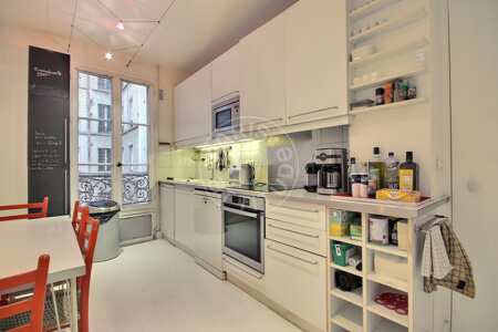 Cozinha Apartamento mobilado - 115m²  - 3 quartos - Bastille - Paris