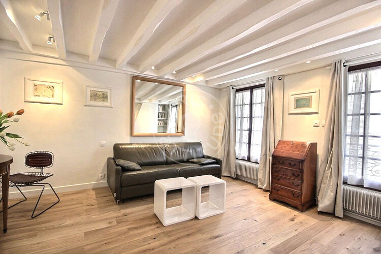 Living room - Furnished studio - Paris 75007 - 12212