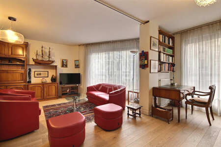 Salón Piso amueblado - 95m²  - 2 dormitorios - Bir-Hakeim - París