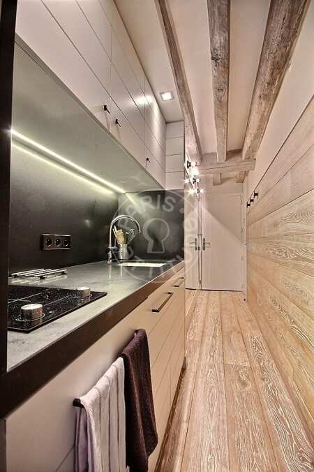 Küche Möblierte studio - 26m²  - Châtelet - Paris
