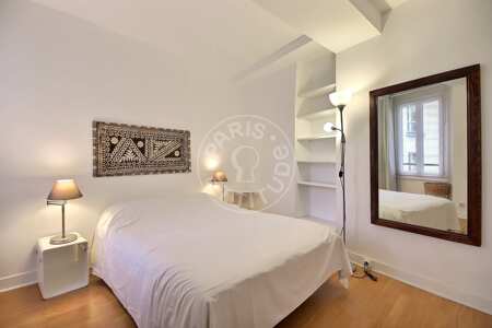 Bedroom Furnished apartment - 60m²  - 1 bedroom - Pyramides / Palais Royal - Paris