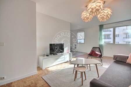 Salon Appartement meublé - 58m²  - 1 chambre - Montrouge