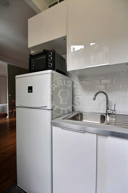 Kitchen Furnished apartment - 31m²  - 1 bedroom - Port Royal / Raspail - Paris