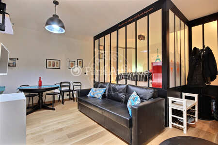Living room Furnished apartment - 42m²  - 2 bedrooms - Arts et Métiers - Paris