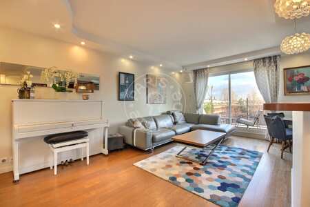 Sala Apartamento mobilado - 97m²  - 3 quartos - Levallois-Perret
