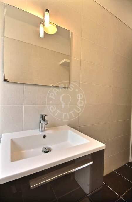 Casa de banho Quitinete mobilado - 22m²  - Auteuil - Paris
