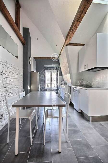 Kitchen Furnished apartment - 45m²  - 1 bedroom - Bercy - Paris
