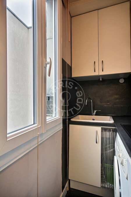 Küche Möblierte wohnung - 26m²  - 1 Zimmer - Alésia - Paris