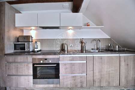 Kitchen Furnished apartment - 28m²  - 1 bedroom - Montorgueil - Paris