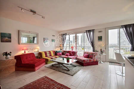 Sala Apartamento mobilado - 78m²  - 2 quartos - Beaugrenelle - Paris