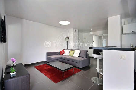 Sala Apartamento mobilado - 53m²  - 1 quarto - Neuilly-sur-Seine