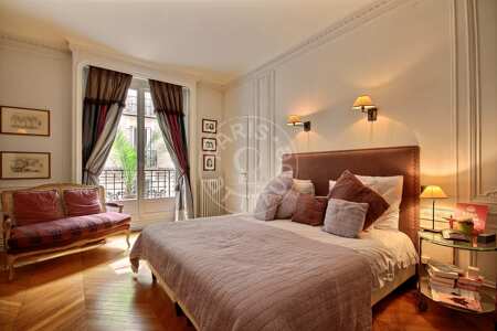 Camera da letto Appartamento arredato - 226m²  - 5 locali e più - Rue de la Pompe - Parigi