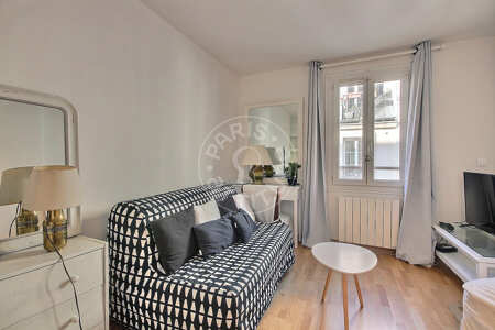 Living room Furnished studio - 17m²  - Batignolles - Paris
