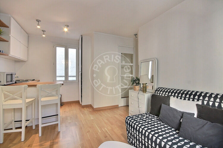 Living room - Furnished studio - Paris 75017 - 12323