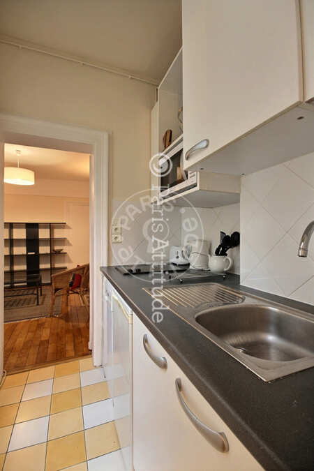 Cuisine Appartement meublé - 40m²  - 1 chambre - Saint-Germain - Paris