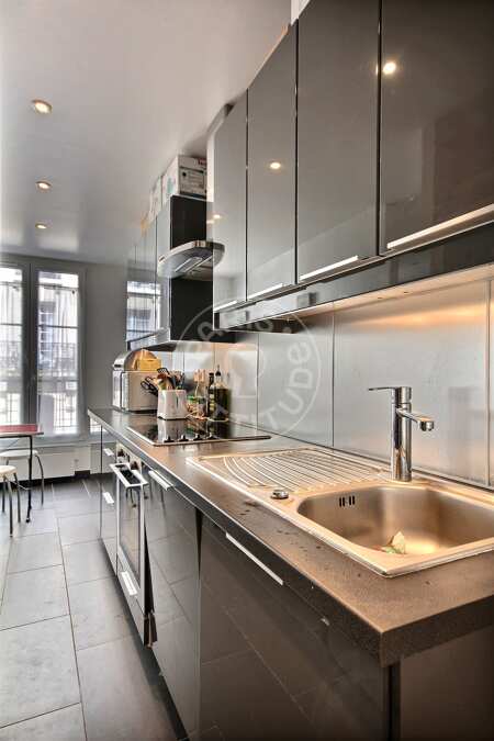 Cuisine Appartement meublé - 80m²  - 2 chambres - Neuilly-sur-Seine