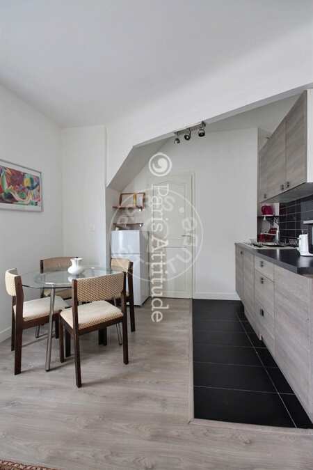 Cozinha Apartamento mobilado - 33m²  - 1 quarto - Commerce - Paris