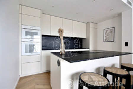 Küche Möblierte wohnung - 97m²  - 2 Zimmer - Triangle d'Or - Paris