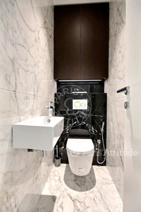 WC Möblierte wohnung - 97m²  - 2 Zimmer - Triangle d'Or - Paris