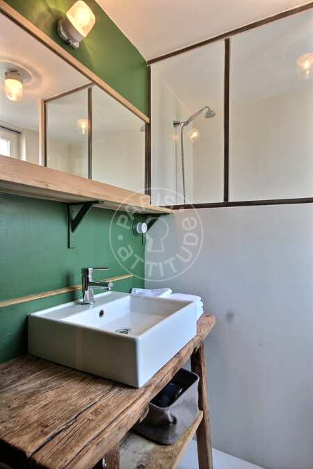 Baño Piso amueblado - 53m²  - 1 dormitorio - Arts et Métiers - París