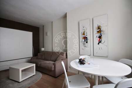 Salon Studio meublé - 20m²  - Montorgueil - Paris