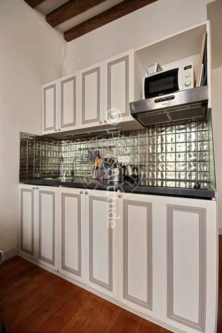 Cuisine Appartement meublé - 35m²  - 1 chambre - Louvre - Paris