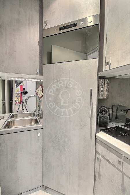 Cuisine Appartement meublé - 37m²  - 1 chambre - Champs-Elysées - Paris