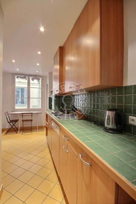 Kitchen Furnished apartment - 50m²  - 1 bedroom - Arc de Triomphe - Paris