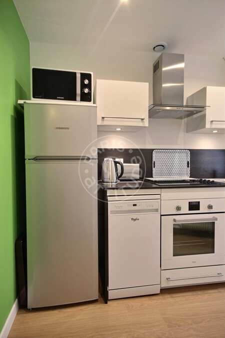Cuisine Appartement meublé - 46m²  - 1 chambre - Commerce - Paris