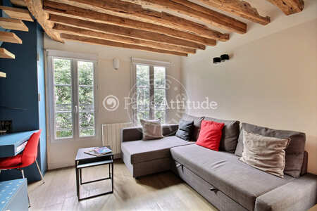 Sala Duplex mobilado - 25m²  - 1 quarto - Temple - Paris
