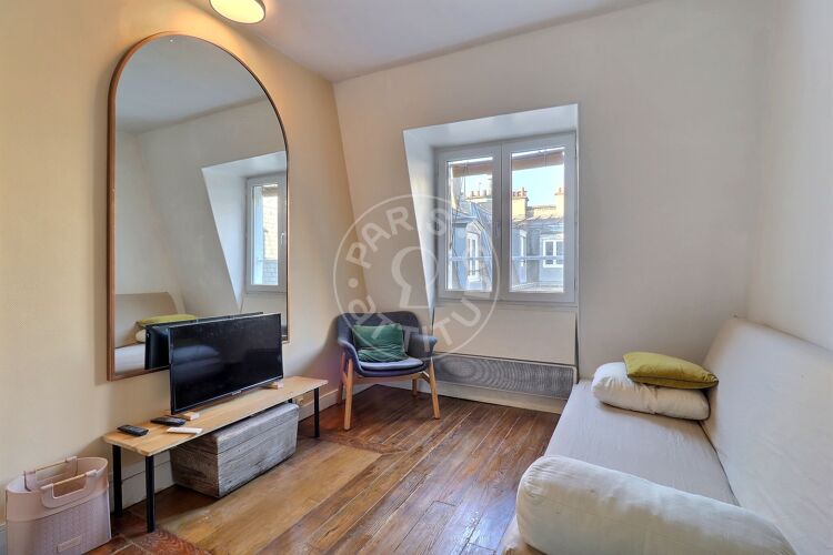Salon - 1 chambre meublé - Paris 75018 - 12487