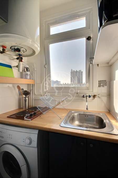 Cocina Estudio amueblado - 20m²  - Porte des Lilas - París