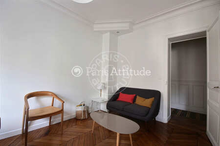 Living room Furnished apartment - 50m²  - 1 bedroom - Pasteur - Paris