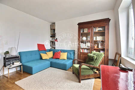 Sala Apartamento mobilado - 32m²  - 1 quarto - Montorgueil - Paris