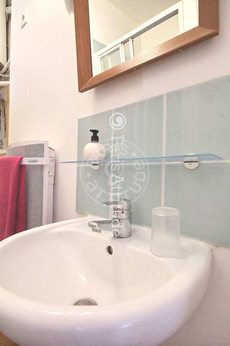 Casa de banho Apartamento mobilado - 32m²  - 1 quarto - Montorgueil - Paris