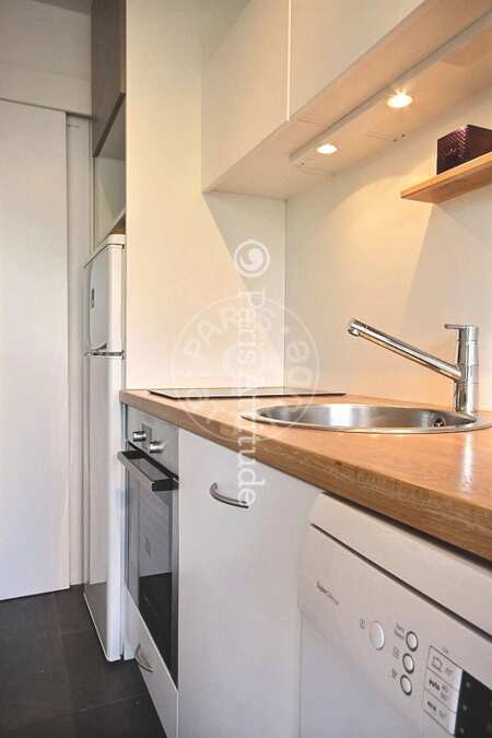 Cuisine Appartement meublé - 46m²  - 1 chambre - Oberkampf - Paris