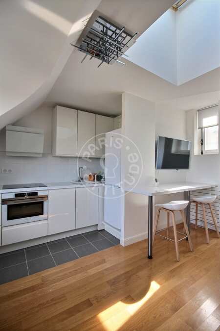 Küche Möblierte wohnung - 45m²  - 1 Zimmer - La Muette / Bois de Boulogne - Paris