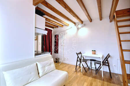 Salón Estudio amueblado - 19m²  - Montsouris - París