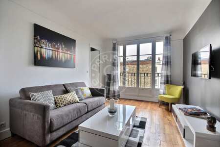 Living room Furnished apartment - 40m²  - 1 bedroom - Trocadéro - Paris