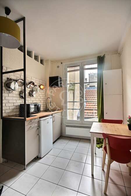 Cocina Estudio amueblado - 16m²  - Arts et Métiers - París