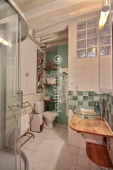 Casa de banho Apartamento mobilado - 46m²  - 1 quarto - Saint-Germain - Paris
