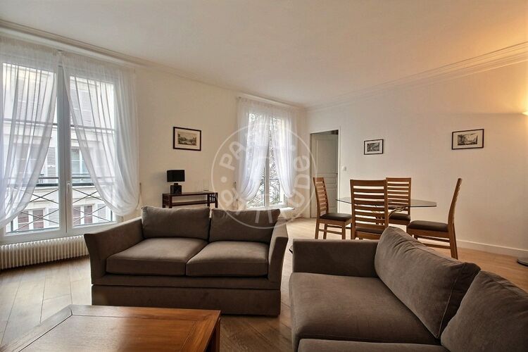 Living room - Furnished 2 bedrooms - Paris 75007 - 12599