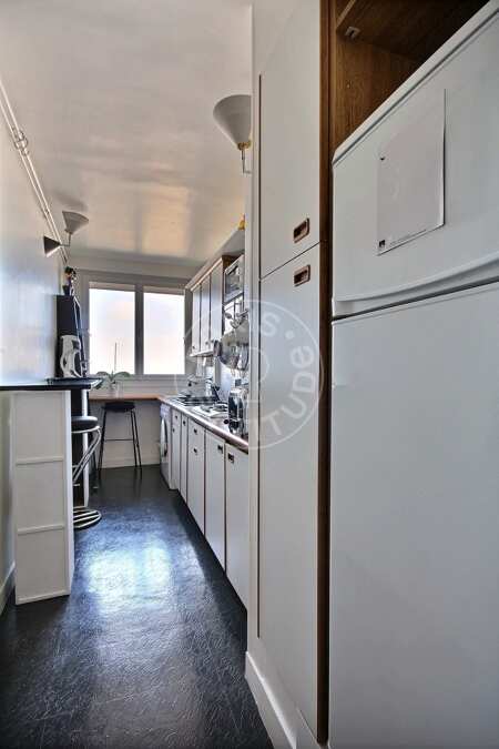 Küche Möblierte wohnung - 66m²  - 1 Zimmer - Bir-Hakeim - Paris