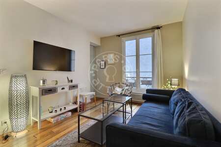 Wohnzimmer Möblierte wohnung - 40m²  - 1 Zimmer - Notre-Dame de Lorette - Paris