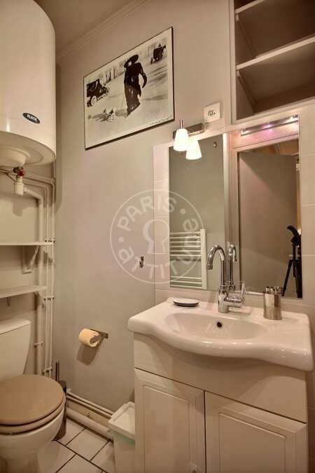 Baño Estudio amueblado - 20m²  - Parc André Citroën - París