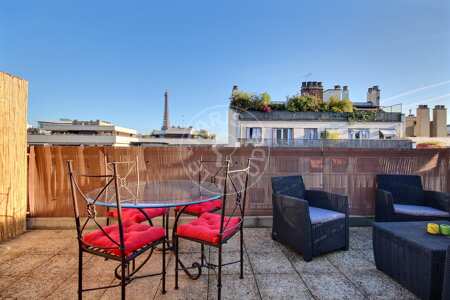 Terrazzo Appartamento arredato - 27m²  - 1 locale - Bir-Hakeim - Parigi