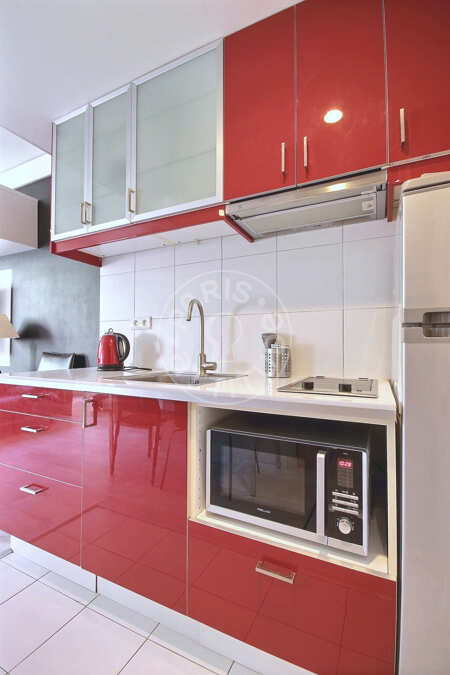 Küche Möblierte wohnung - 33m²  - 1 Zimmer - Issy-les-Moulineaux - Paris